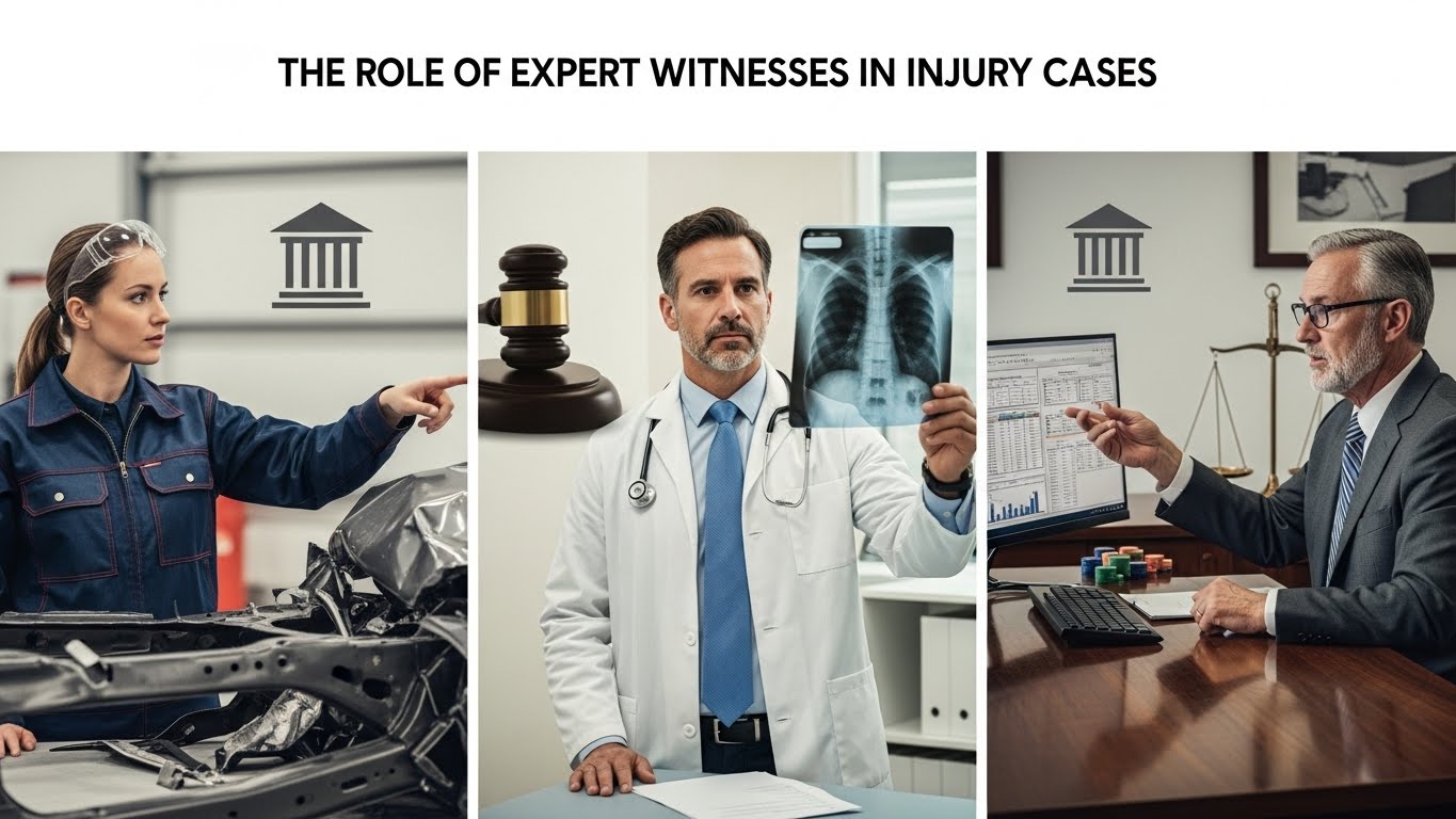 The Role of Expert Witnesses in Injury Cases (Doctors, Engineers, Economists)